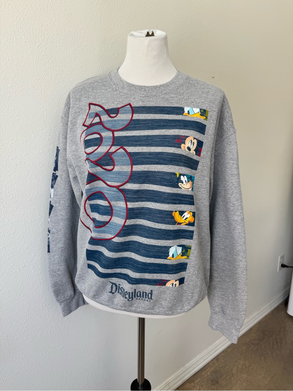 Disneyland Grey Mickey & Friends Crewneck Sweater
